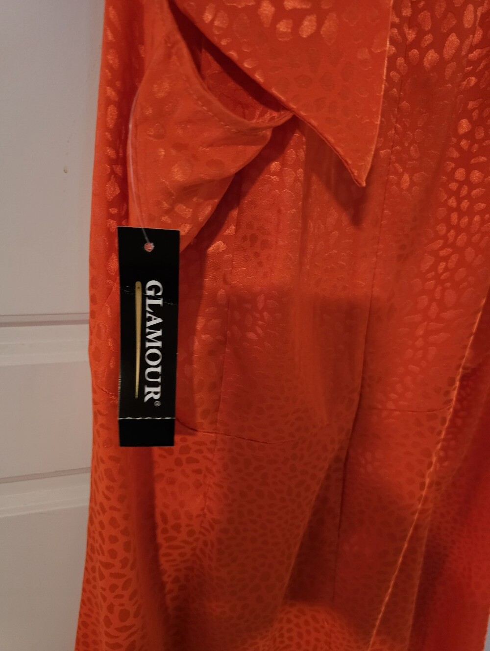 Nwt Glamour Orange Dress Size 12 - Picture 7 of 8